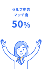 セルフ申告 マッチ度50%