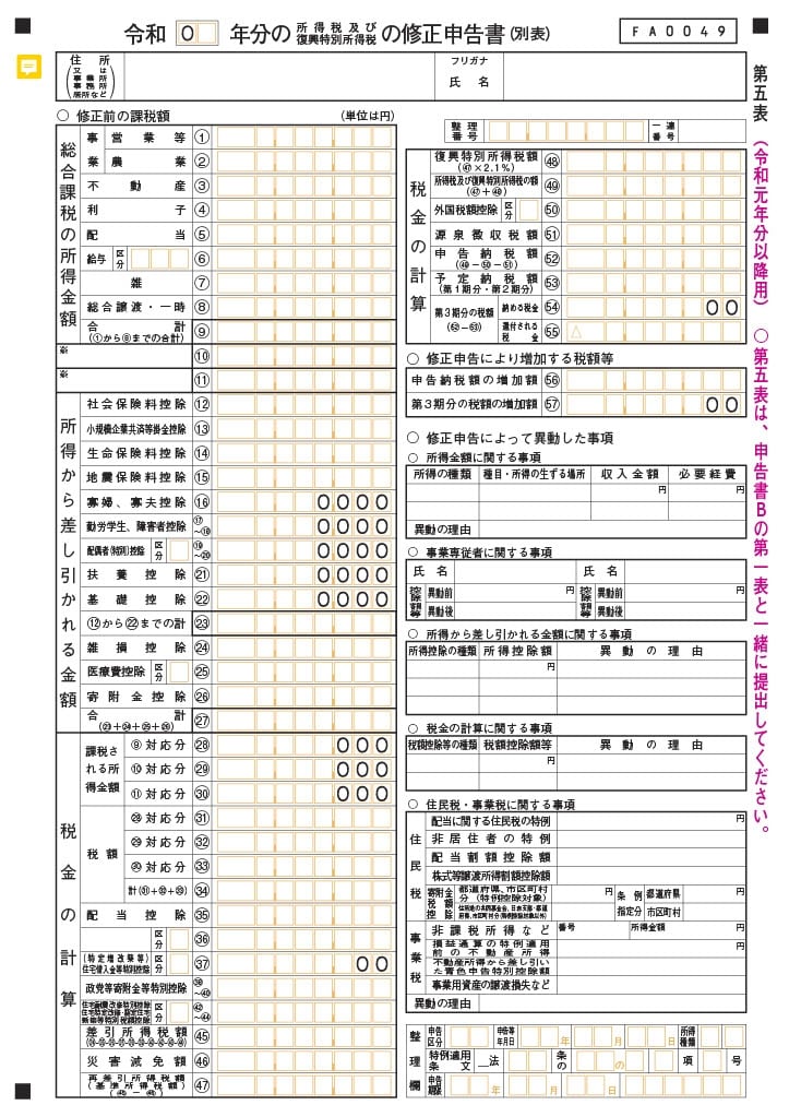 確定申告の内容を間違えたらどうする？訂正申告・修正申告・更正の請求の違い、それぞれの申告方法につ 【全国対応】早川会計 源泉徴収票・給与明細作成