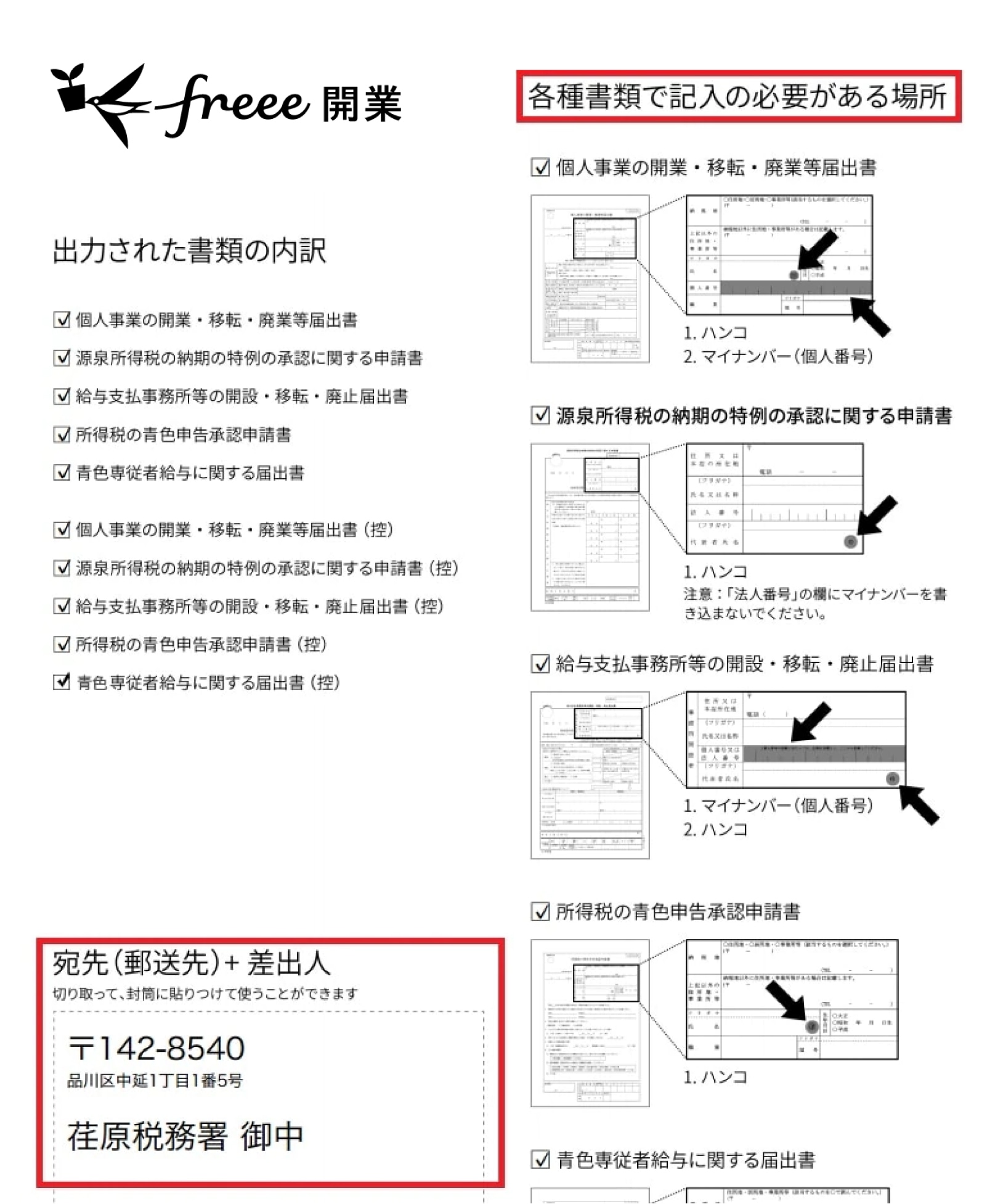 開業届と個人番号の書き方・注意点 | 経営者から担当者にまで役立つ