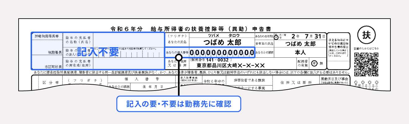 基本情報を記入する